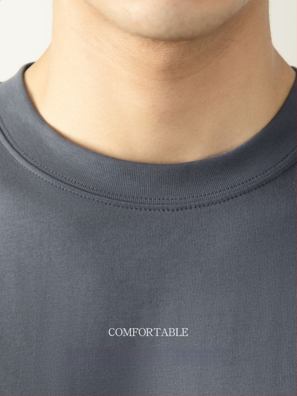 270 g, 100% prešovaná bavlna, dlhé rukávy, pánske tričko, okrúhly výstrih, jesenné-zimné nosenie