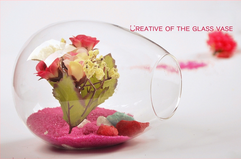 mxmade bočné otváracie priehľadné sklenené vázy pre hydroponické sukulentné rastliny — fúkané borosilikátové sklo, leštený povrch, prispôsobiteľné