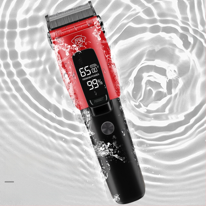 FK-9003 Nabíjateľný elektrický strojek na grooming pre domáce zvieratá s nehrdzavejúcimi čepeľami, kefový motor, zabudovaná batéria 1000–1200 mAh, 3–6 h prevádzky, vodotesný