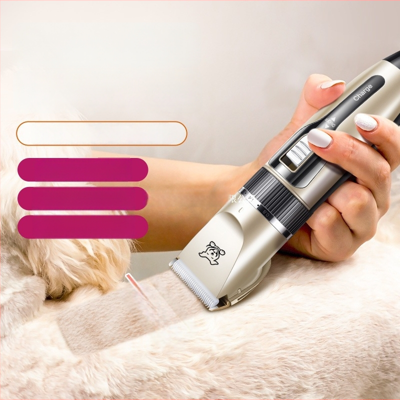 Pre psa: tichý elektrický stroj na strihanie srsti a hrebeň na labky, vhodný aj pre mačky a psy