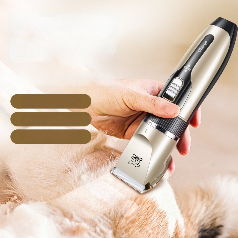 Pre psa: tichý elektrický stroj na strihanie srsti a hrebeň na labky, vhodný aj pre mačky a psy