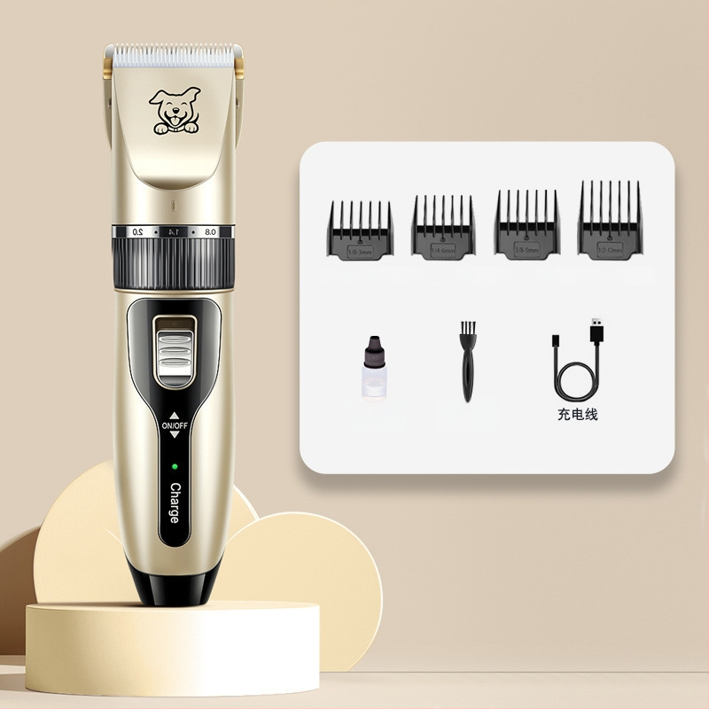 Pre psa: tichý elektrický stroj na strihanie srsti a hrebeň na labky, vhodný aj pre mačky a psy