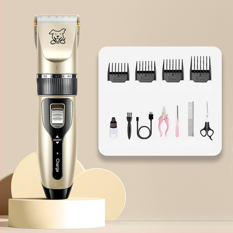 Pre psa: tichý elektrický stroj na strihanie srsti a hrebeň na labky, vhodný aj pre mačky a psy