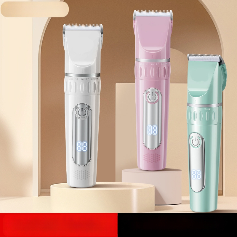 Strihací strojček na vlasy s USB napájaním, vstavaná batéria 1000–1200 mAh, čepeľ z nerezovej ocele (odnímateľná a umývateľná), hluk 36–45 dB