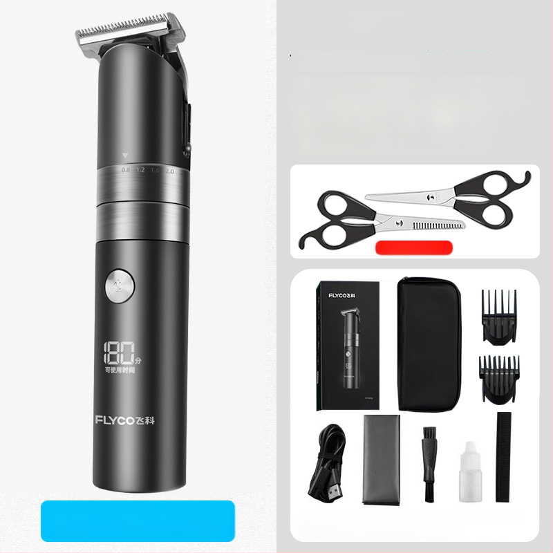 Elektrický holiaci strojček na vlasy pre domáce použitie s vstavanou batériou 500-800 mAh, čepele z titánovej zliatiny, kartáčový motor, vodotesný, výdrž batérie 1-3 h