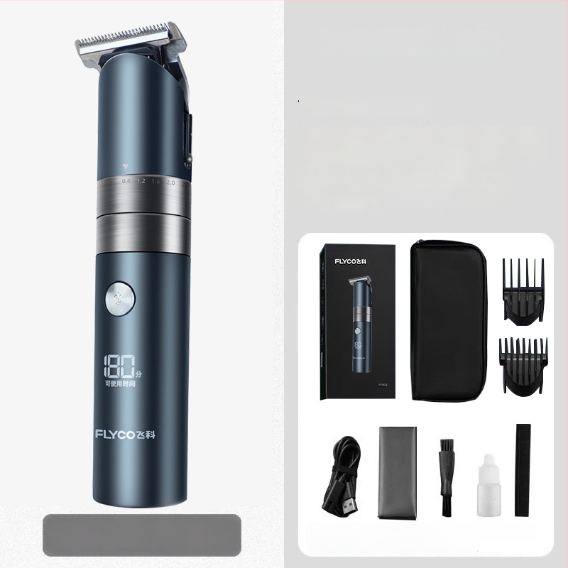 Elektrický holiaci strojček na vlasy pre domáce použitie s vstavanou batériou 500-800 mAh, čepele z titánovej zliatiny, kartáčový motor, vodotesný, výdrž batérie 1-3 h