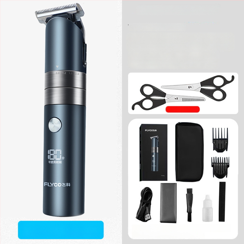 Elektrický holiaci strojček na vlasy pre domáce použitie s vstavanou batériou 500-800 mAh, čepele z titánovej zliatiny, kartáčový motor, vodotesný, výdrž batérie 1-3 h