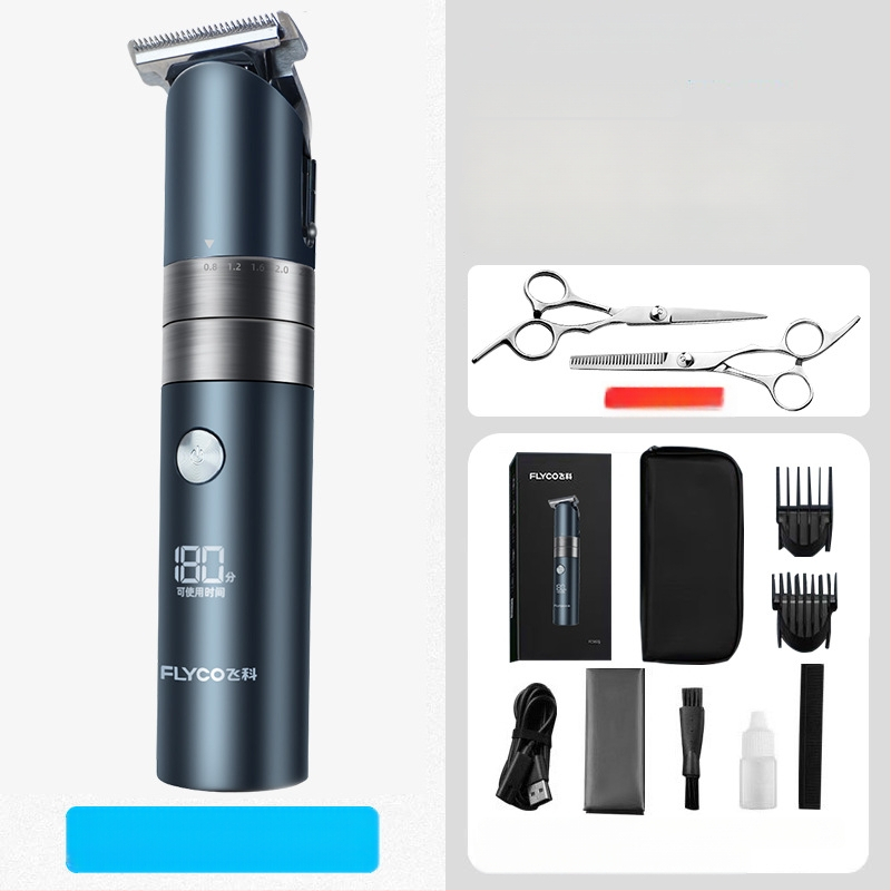 Elektrický holiaci strojček na vlasy pre domáce použitie s vstavanou batériou 500-800 mAh, čepele z titánovej zliatiny, kartáčový motor, vodotesný, výdrž batérie 1-3 h