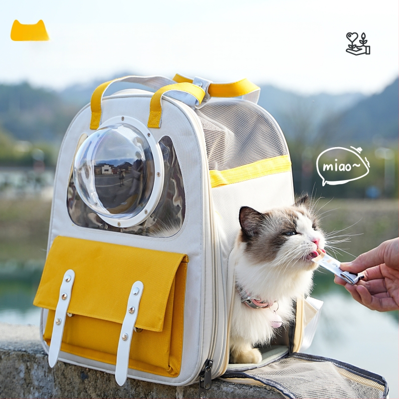 Batoh pre domáce zvieratá s dizajnom vesmírnej kapsuly, veľká kapacita, plastové telo, stredne mäkká tvrdosť