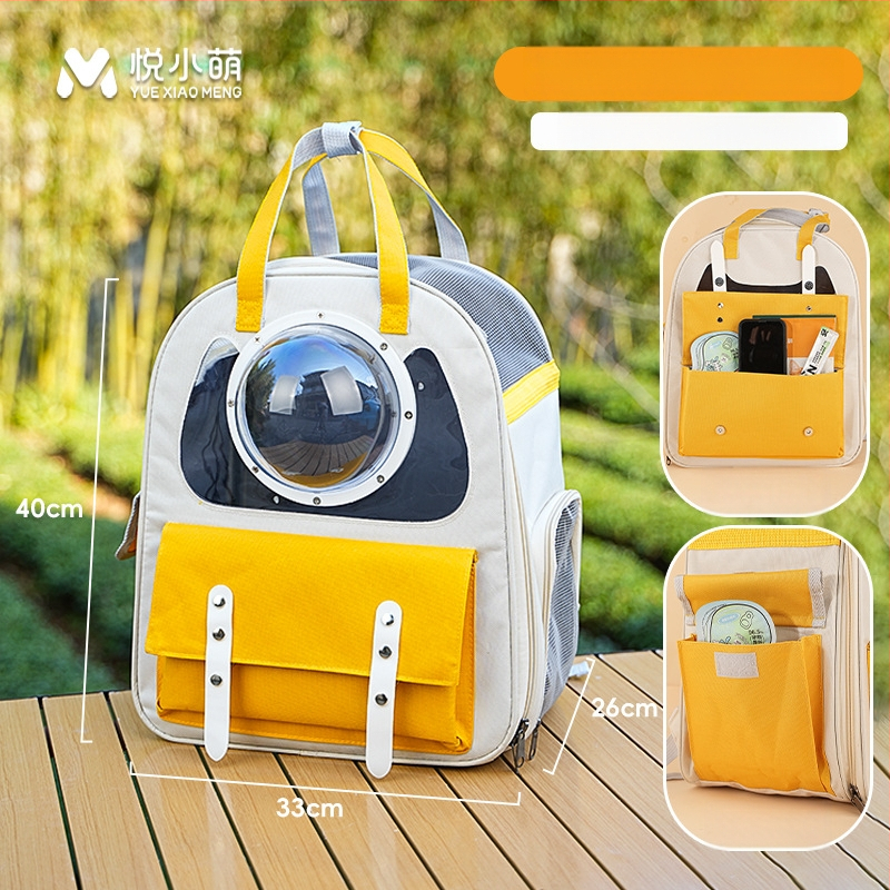 Batoh pre domáce zvieratá s dizajnom vesmírnej kapsuly, veľká kapacita, plastové telo, stredne mäkká tvrdosť