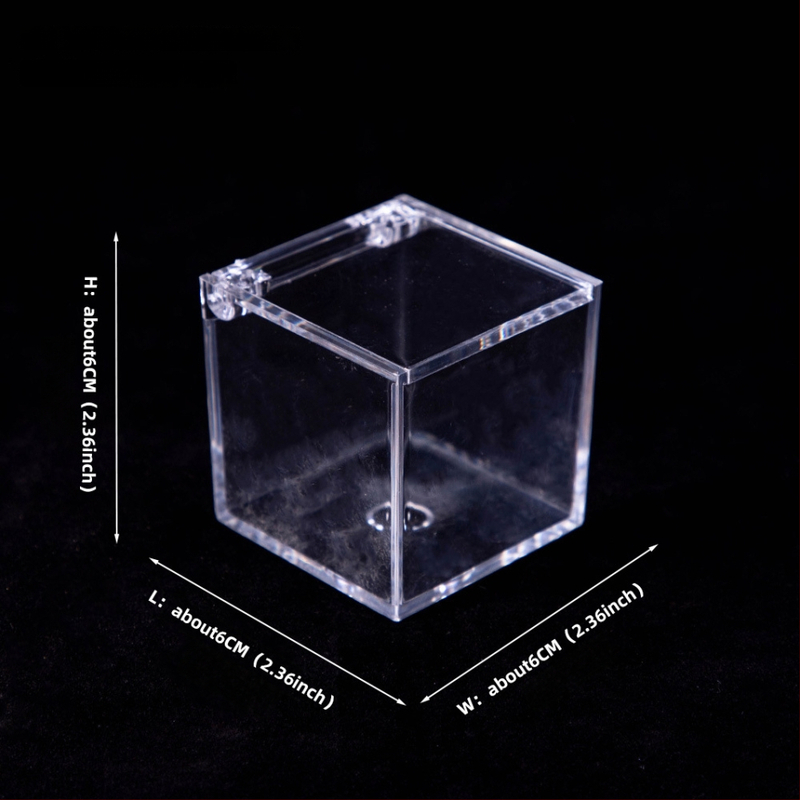 Akrilové terárium s mechem – mini DIY krabička na stôl, model Square Box Micro Landscape, Levana