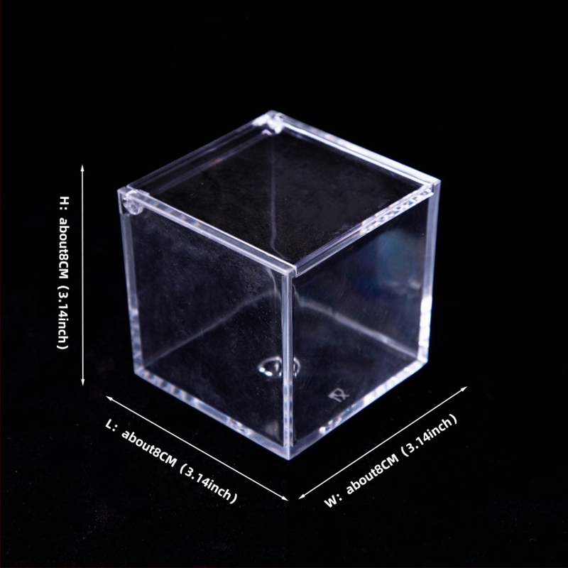 Akrilové terárium s mechem – mini DIY krabička na stôl, model Square Box Micro Landscape, Levana