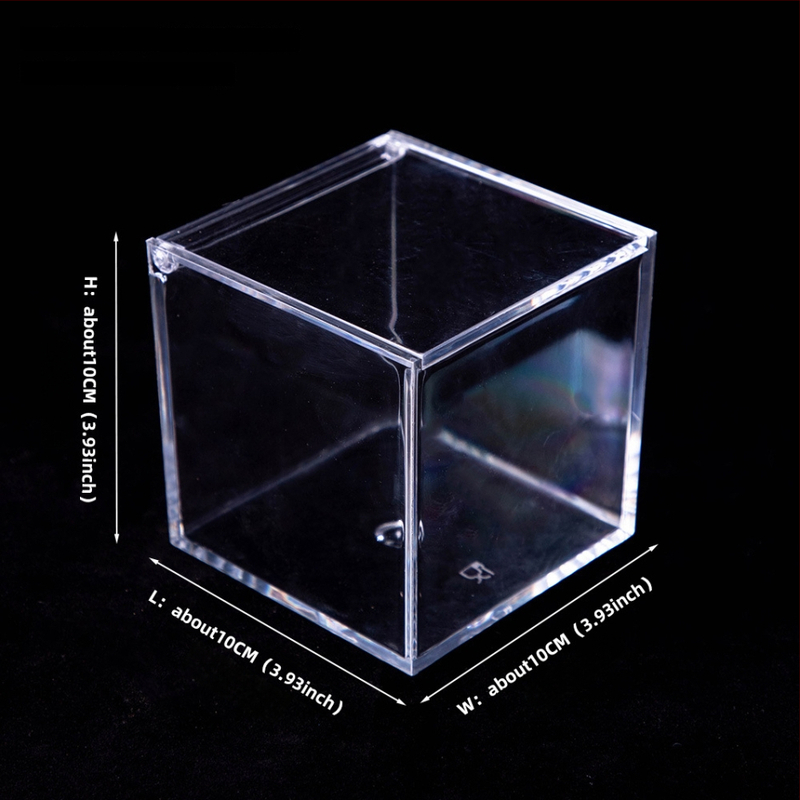 Akrilové terárium s mechem – mini DIY krabička na stôl, model Square Box Micro Landscape, Levana