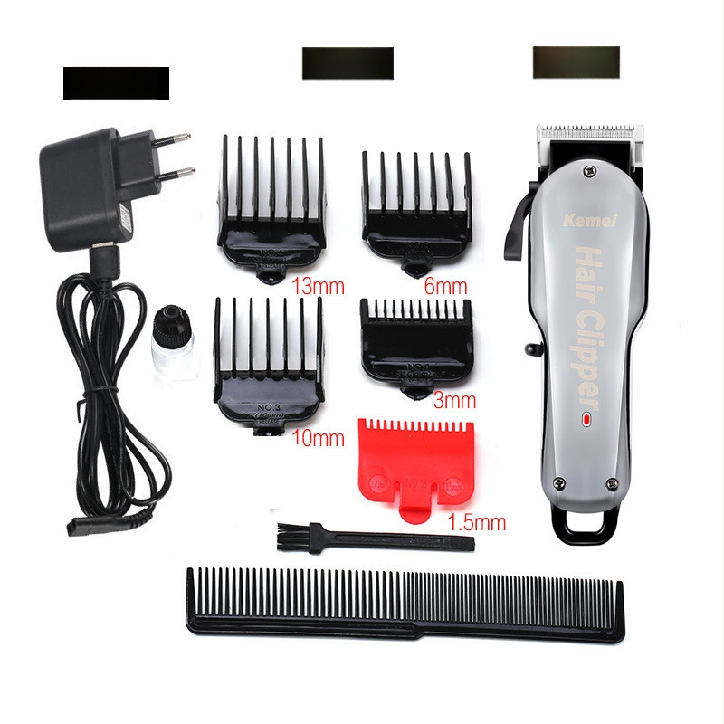 Zastrihávač vlas KM-706Z – nabíjateľný, s kefovým motorom, výdrž batérie 6–8 hodín, čepeľ z vysokouhlíkovej ocele, nízka hlučnosť