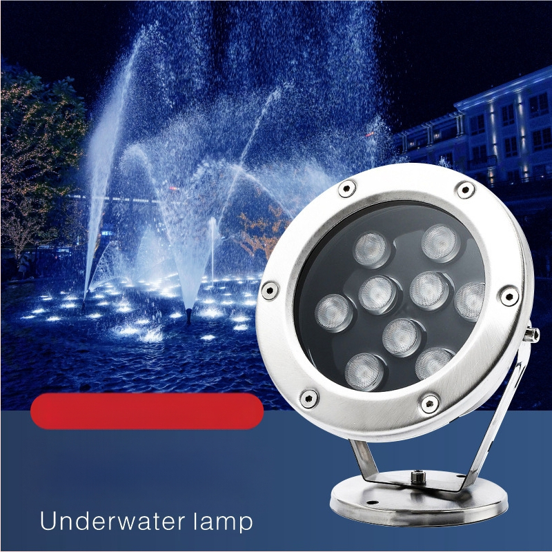 Podvodné LED svetlo s 18 LED, 1800 lm, 3000K, IP68, 12/24V vstup, pre bazény a fontánu