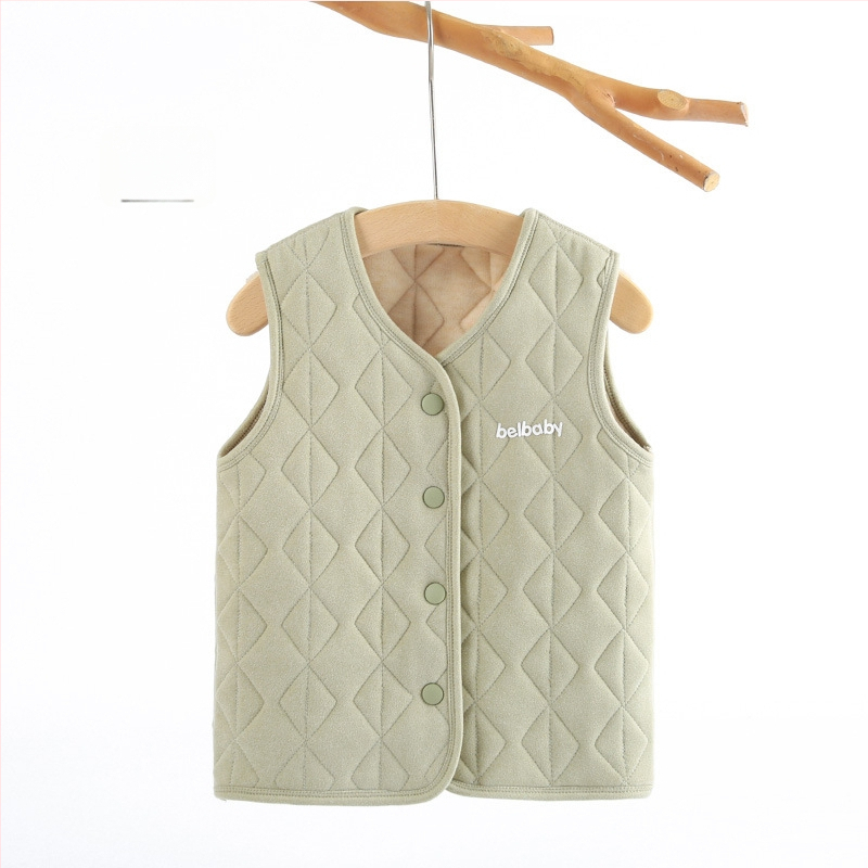 Detský vnútorný kabátový set na jeseň a zimu, 93% polyester, hrubý, teplý, flísová úprava