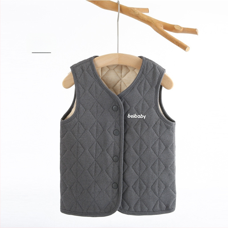 Detský vnútorný kabátový set na jeseň a zimu, 93% polyester, hrubý, teplý, flísová úprava