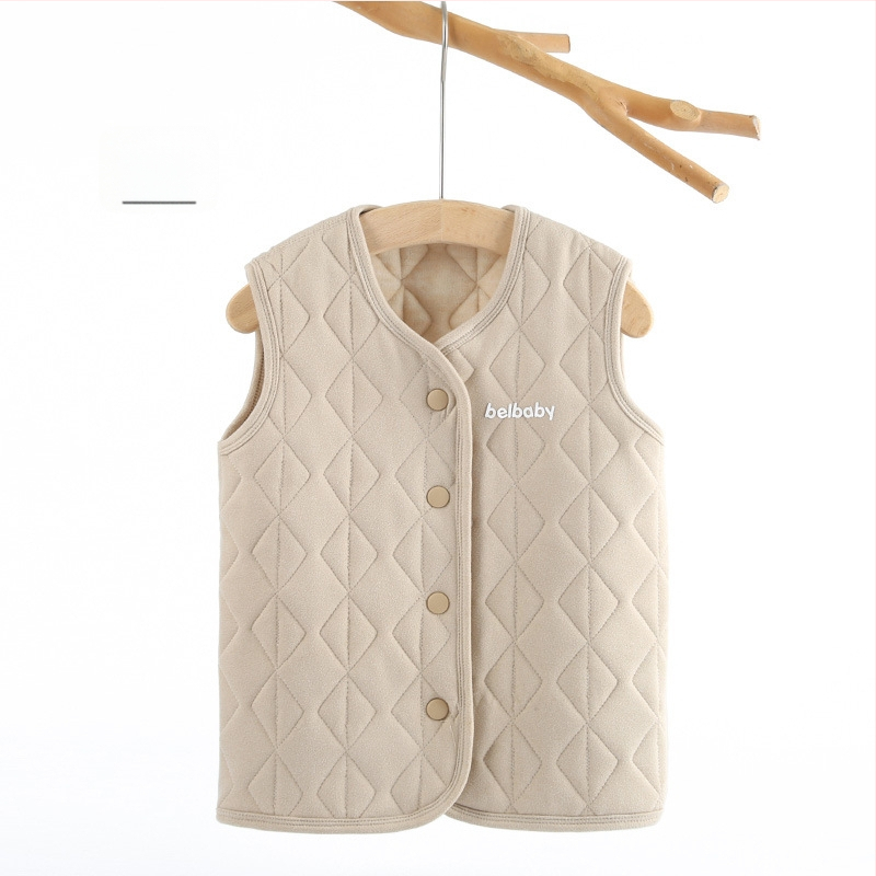 Detský vnútorný kabátový set na jeseň a zimu, 93% polyester, hrubý, teplý, flísová úprava