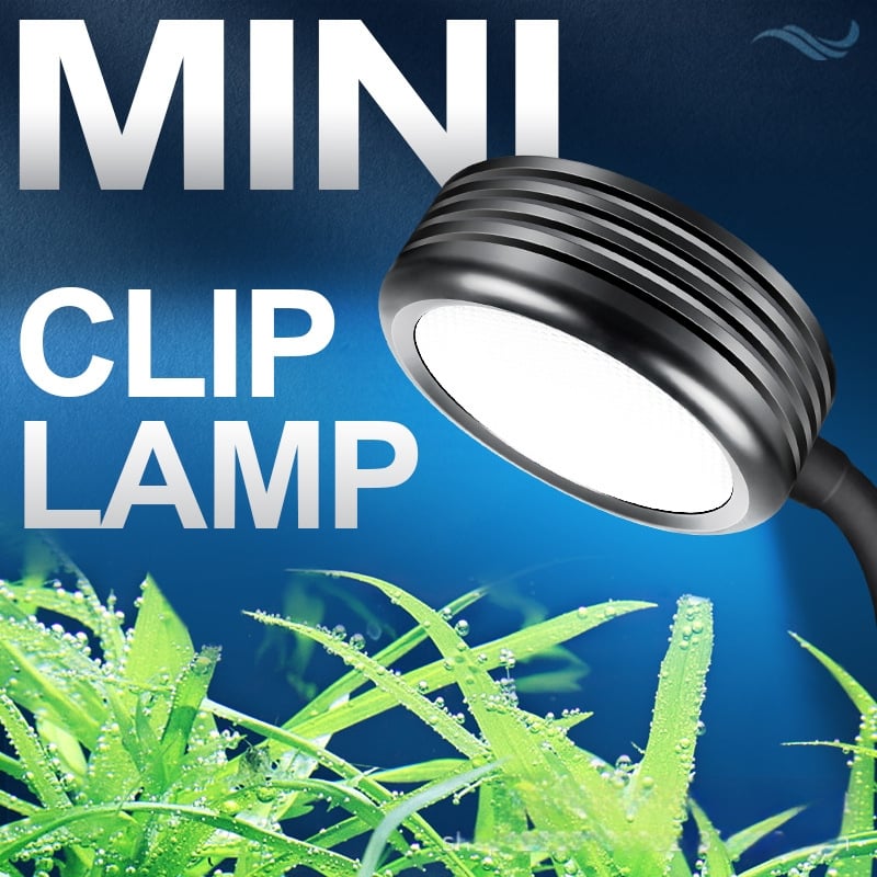 USB stalinis mažas aliuminio LED klipo lemputė akvariumui kraštovaizdžio apšvietimui ir vandens augalų augimui (6W, 0,2 kg)