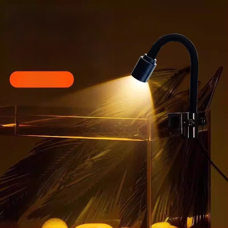 USB klipové svetlo do akvária, mini reflektor, 5W, hliníková zliatina, 150 g