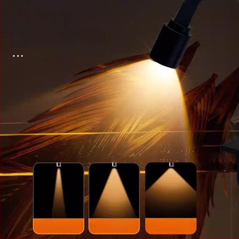 USB klipové svetlo do akvária, mini reflektor, 5W, hliníková zliatina, 150 g