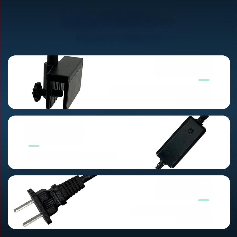 LED lampička do akvária s klipom - odolná striekajúcej vode, úsporná 9W/15W/5W/8W, osvetlenie akvária