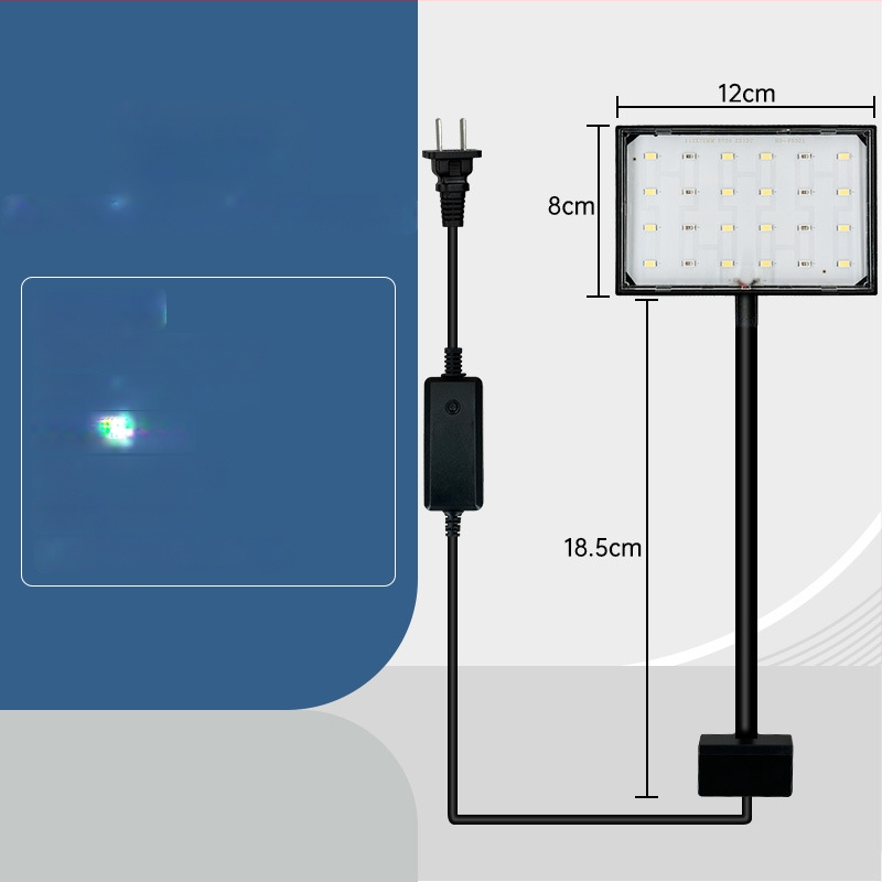 LED lampička do akvária s klipom - odolná striekajúcej vode, úsporná 9W/15W/5W/8W, osvetlenie akvária