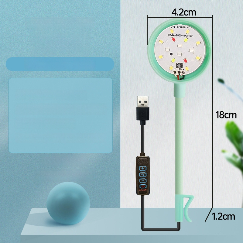 Klip svetlo pre akvárium - LED, USB napájanie, 3W, 70 g, osvetlenie pre rastliny v akváriu