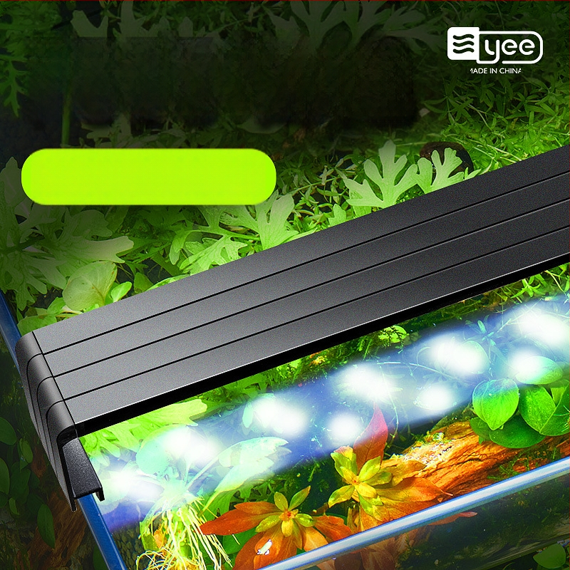 LED lampa pre akvárium, hliníková zliatina, 5W, vodotesná, plné spektrum, teleskopický držiak lampy