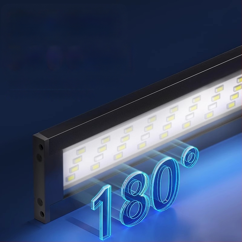 LED lampa pre akvárium, hliníková zliatina, 5W, vodotesná, plné spektrum, teleskopický držiak lampy