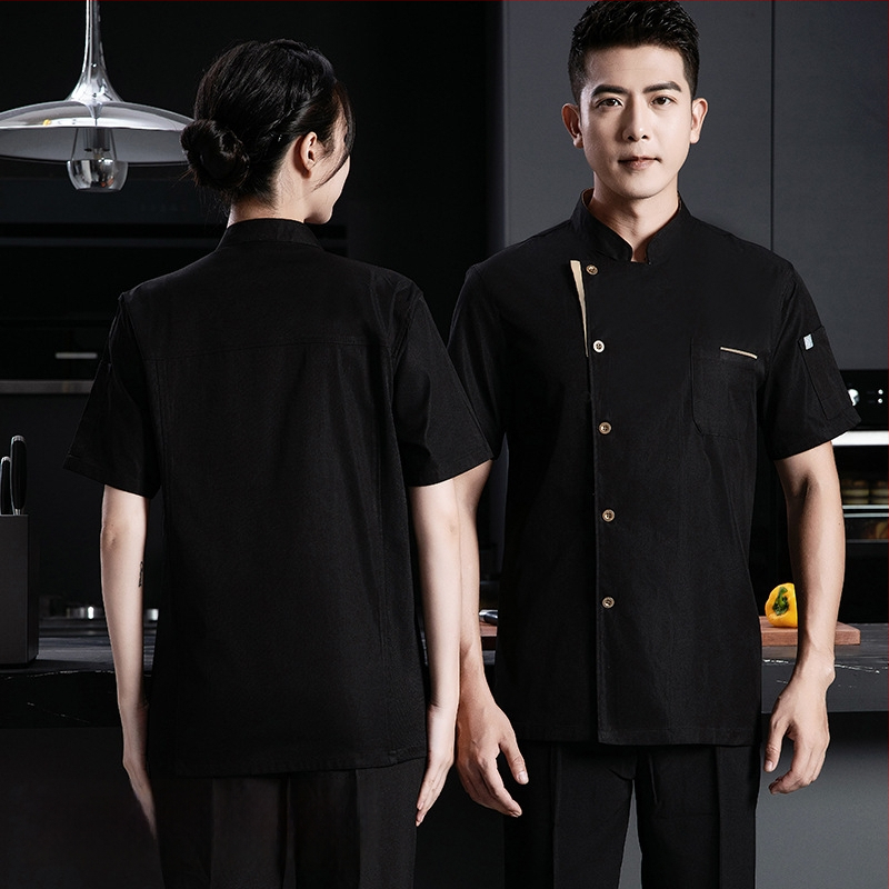 Elastické bavlnené šéfkuchárske pracovné oblečenie s dlhým rukávom, jesenná-zimná sezóna, pre catering/restaurácie