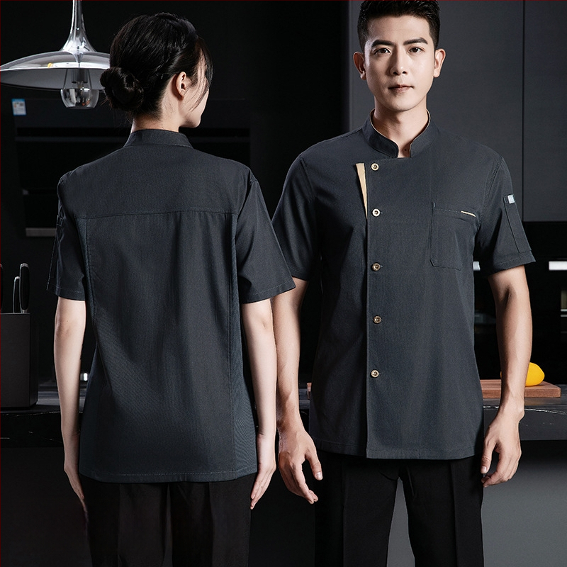 Elastické bavlnené šéfkuchárske pracovné oblečenie s dlhým rukávom, jesenná-zimná sezóna, pre catering/restaurácie