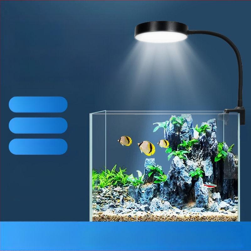 Naichong USB LED Akvárium Svetlo s Klipom Pre Vodné Rastliny – Energeticky Úsporné LED Osvetlenie