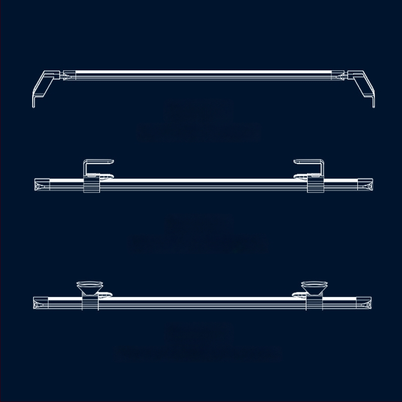 Akvarijné LED svetlo s pevným držiakom; značka Sensen; výkon 10–20W; hmotnosť 0,5–1 kg