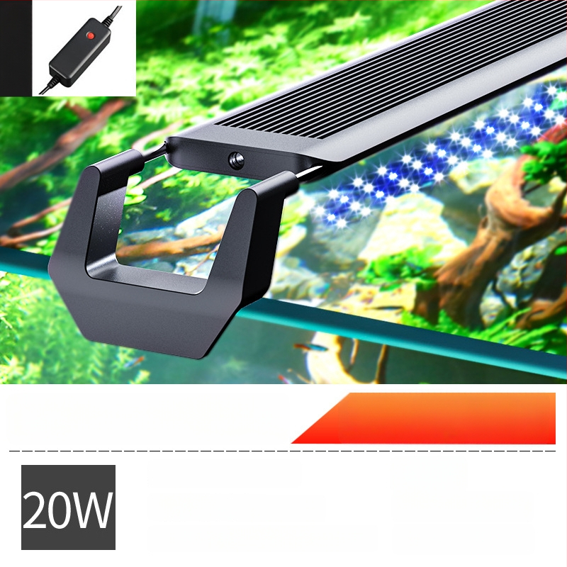 Akvarijné LED svetlo s pevným držiakom; značka Sensen; výkon 10–20W; hmotnosť 0,5–1 kg