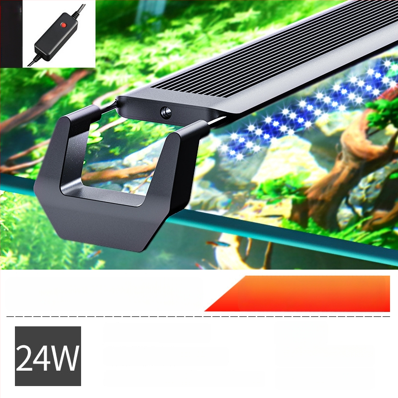 Akvarijné LED svetlo s pevným držiakom; značka Sensen; výkon 10–20W; hmotnosť 0,5–1 kg