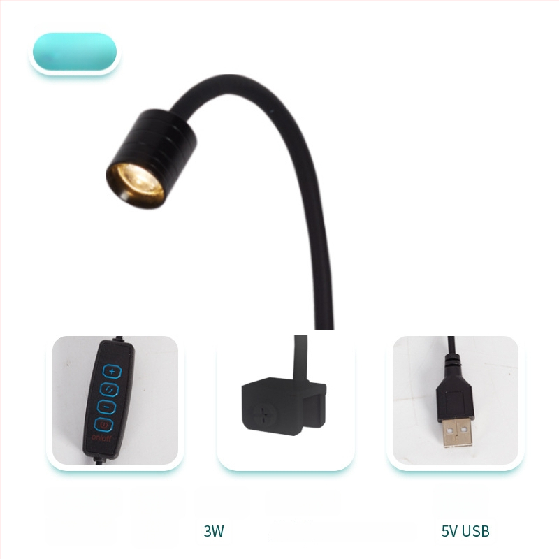 Quanlong akváriové klip LED svetlo – kovové telo, LED osvetlenie, 3W, 1 kg