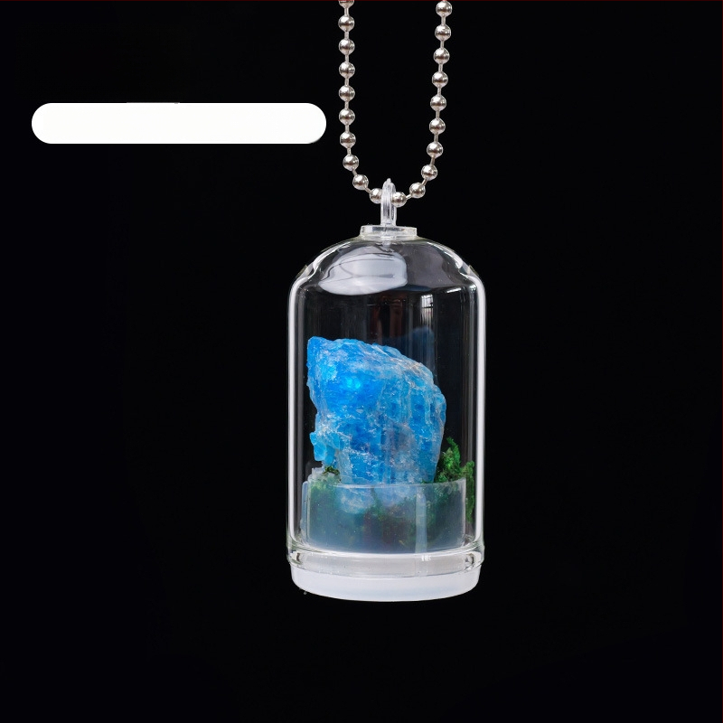 Krištáľová fľaštička na prianie — mini krajinkový dekor, Runyangshi, geometrický štýl, PP vrecko balenie, moderný minimalistický štýl