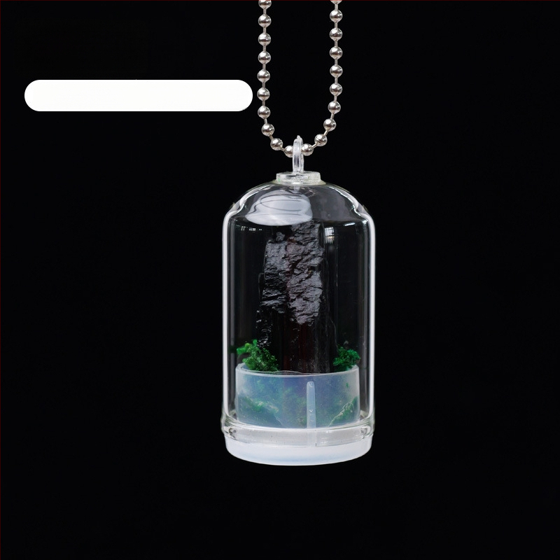 Krištáľová fľaštička na prianie — mini krajinkový dekor, Runyangshi, geometrický štýl, PP vrecko balenie, moderný minimalistický štýl