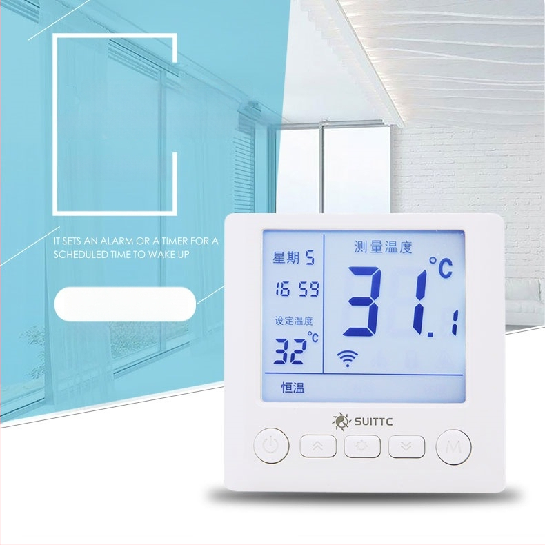 Elektrický termostat podlahového vykurovania, meranie teploty, 220V, skrytá montáž