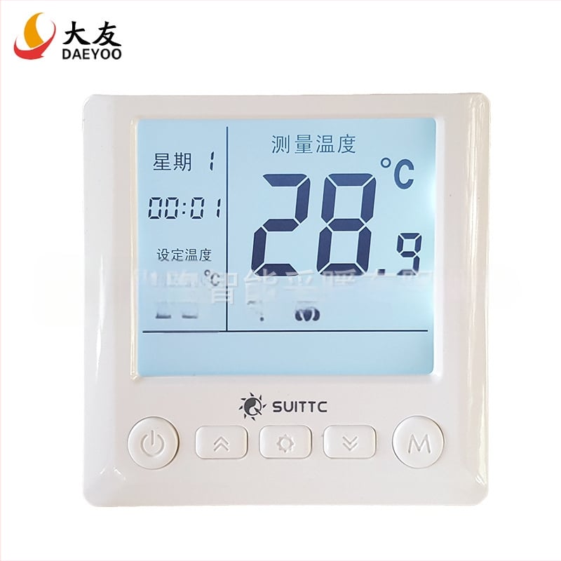 Elektrický termostat podlahového vykurovania, meranie teploty, 220V, skrytá montáž