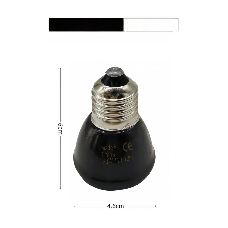 Keramická ohrievacia lampa pre plazy a domáce zvieratá, 25/50/75/100W, hmotnosť 64 g