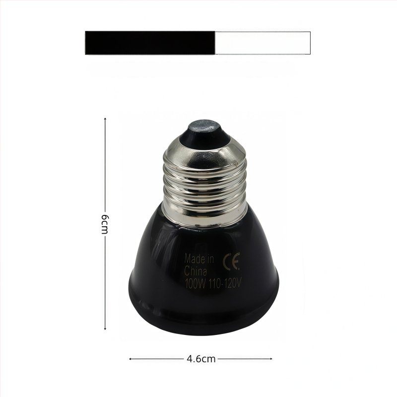 Keramická ohrievacia lampa pre plazy a domáce zvieratá, 25/50/75/100W, hmotnosť 64 g