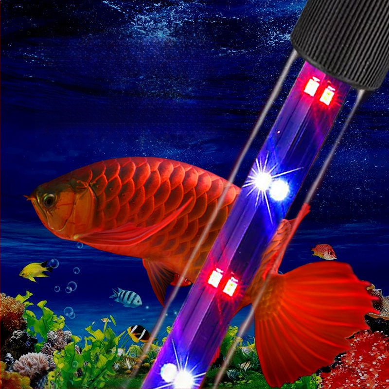 LED ponorné svetlo pre akvárium, vodotesné so spínačom