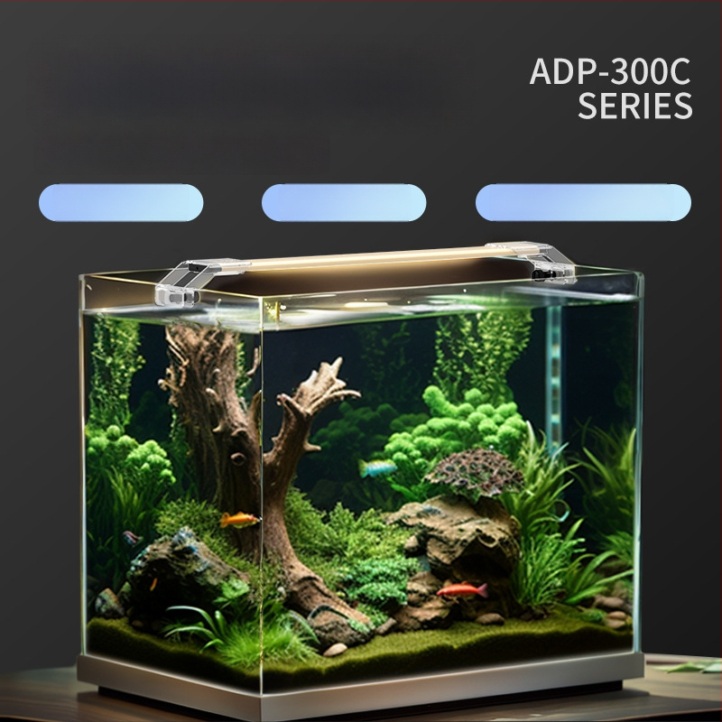 LED svetlo do akvária pre vodné rastliny, hliníkové zliatinové puzdro, nastaviteľná jas, model LDP, 0.5 kg