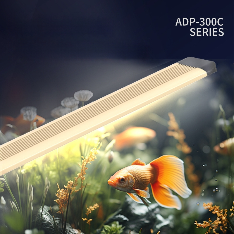 LED svetlo do akvária pre vodné rastliny, hliníkové zliatinové puzdro, nastaviteľná jas, model LDP, 0.5 kg