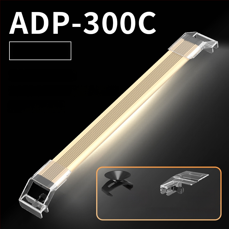 LED svetlo do akvária pre vodné rastliny, hliníkové zliatinové puzdro, nastaviteľná jas, model LDP, 0.5 kg