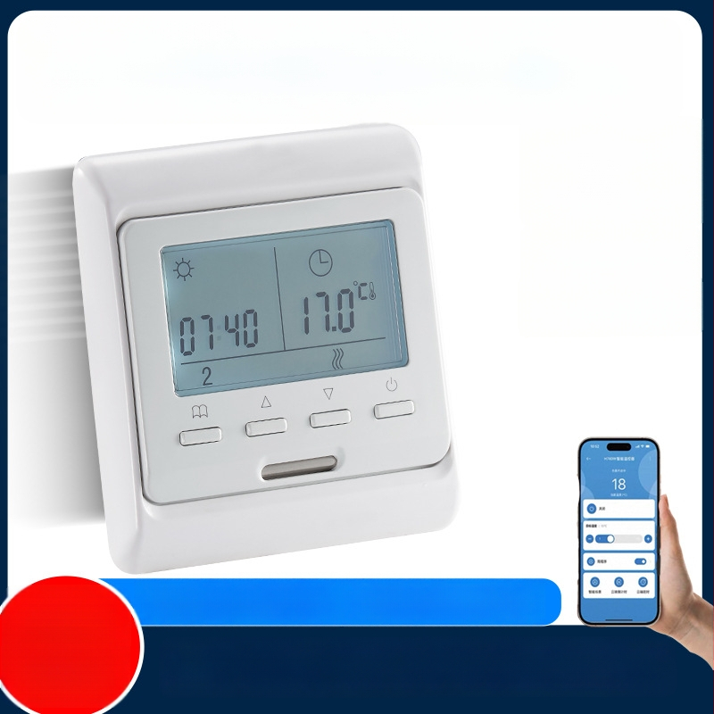 Digitálny stenový termostat pre vodné podlahové vykurovanie a domáce centrálnu klimatizáciu, ovládanie teploty v miestnosti, montáž na stenu, 220V AC