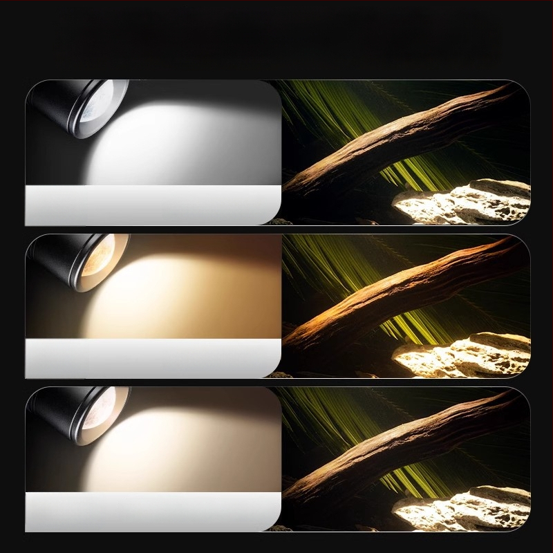 Akvarijná LED klip lampka s nastaviteľným zaostrením (Značka: yee; Výkon: 3W-50W; Hmotnosť: 600g; Materiál: PC s odolnosťou voči plameňom; Funkcia: Osvetlenie)