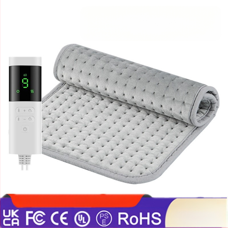 MW-001 Daudzfunkcionāls apkures spilventiņš, 9 temperatūras līmeņi, 12 stundu taimeris, 75W, 110V, Crystal Super Soft audums